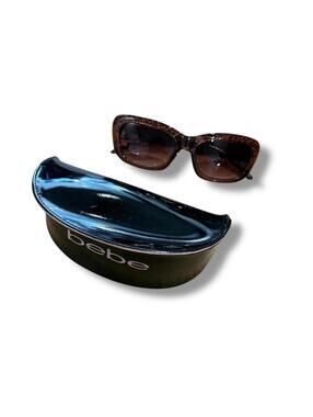 Y2K Bebe Leopard Print Sunglasses
